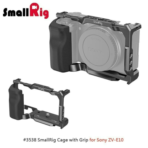 三重☆大人氣☆ SmallRig 3538 B 專用兔籠 帶矽膠握把 專用 提籠 兔籠 for Sony ZV-E10