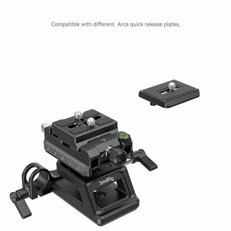 三重☆大人氣☆ SmallRig 4233 通用 Arca-Swiss 15mm導軌 高度可調 升降管夾系統-細節圖5