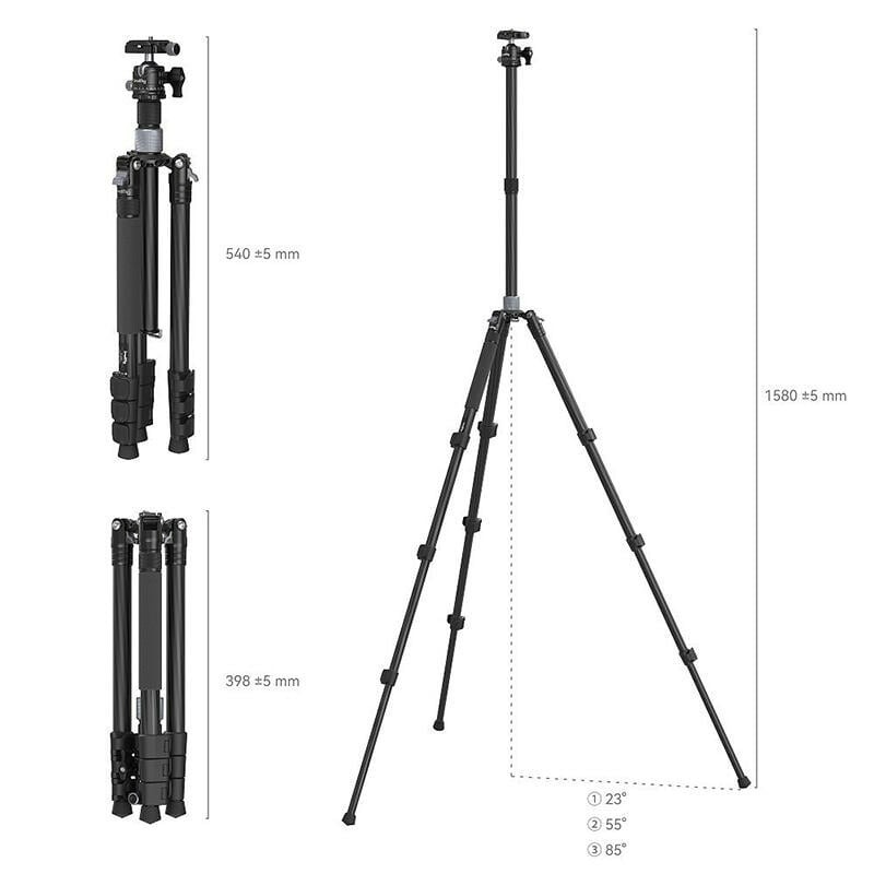 三重☆大人氣☆ SmallRig 4059 AP-20 碳纖維 三腳架-細節圖3