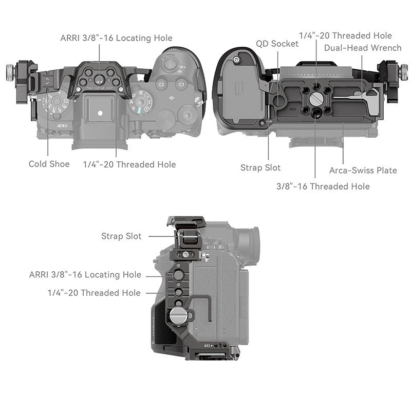 三重☆大人氣☆ SmallRig 4533 專用 提籠 for SONY A9 III A93-細節圖4