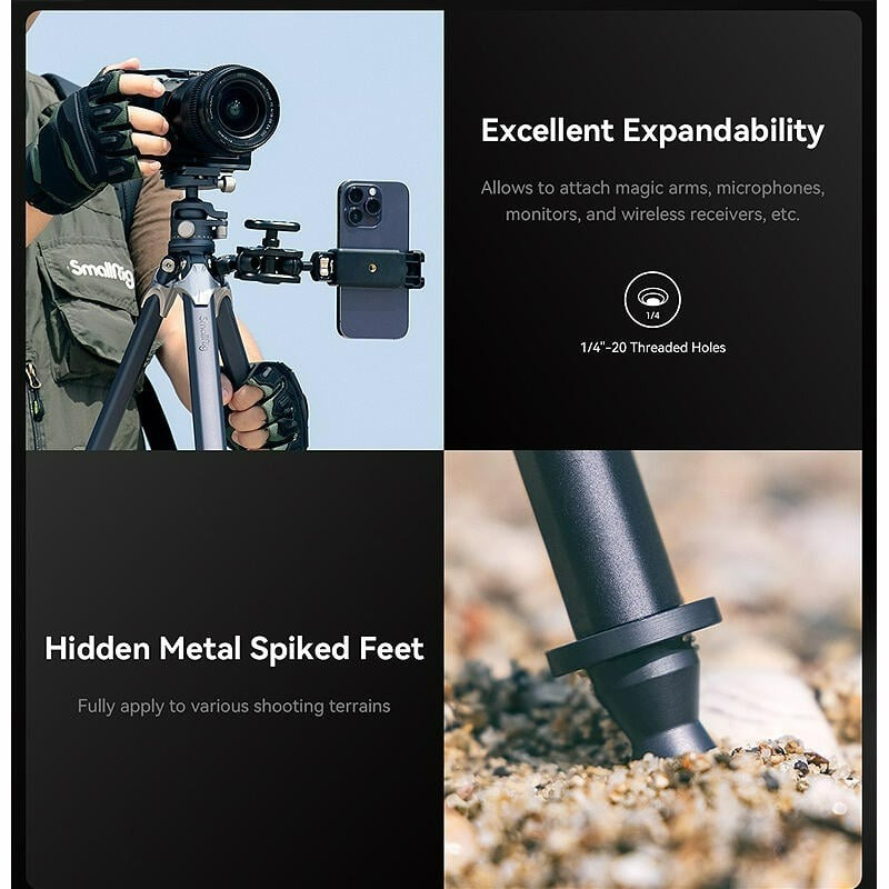 三重☆大人氣☆ SmallRig 3987 輕量化 旅行 三腳架 AP-01-細節圖3
