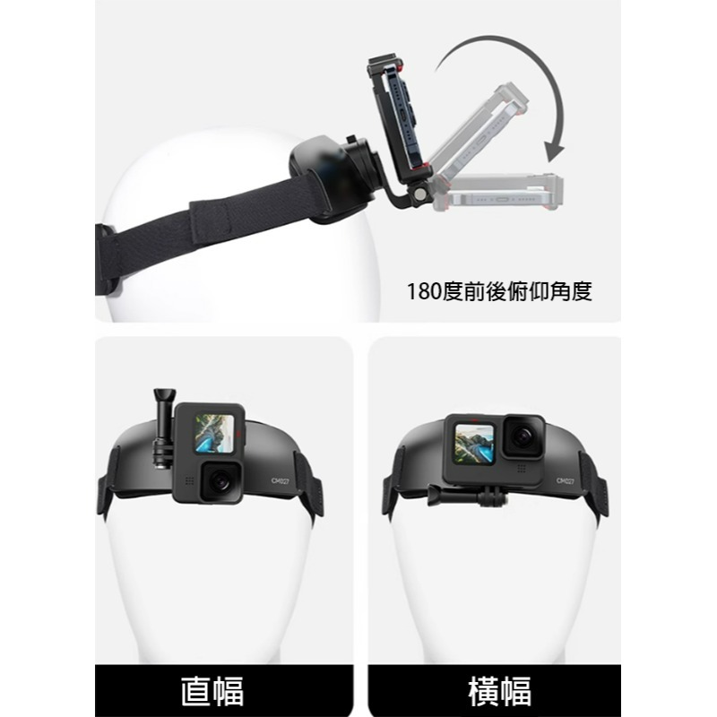 三重☆大人氣☆ Ulanzi CM027 運動相機 手機 POV 頭帶支架 C020GBB1 GoPro Action-細節圖7