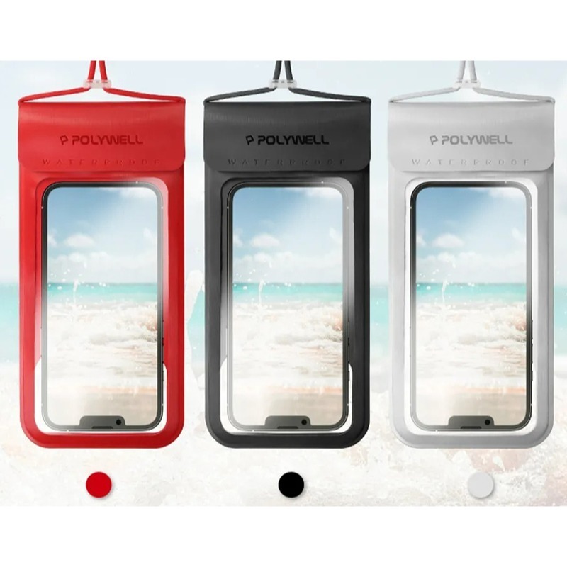 三重☆大人氣☆ POLYWELL 7.2吋 時尚 手機 防水袋 防水防沙 可觸控-細節圖9