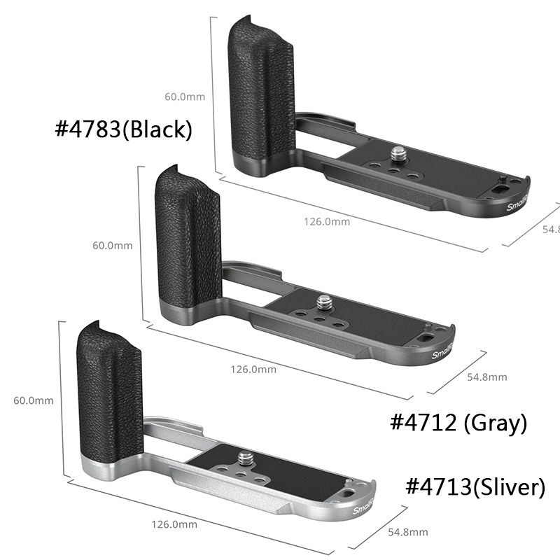 大人氣☆ SmallRig 4712 B 灰 4713 C 銀 4783 C 黑 矽膠手柄 L型支架 for X-T50-細節圖2