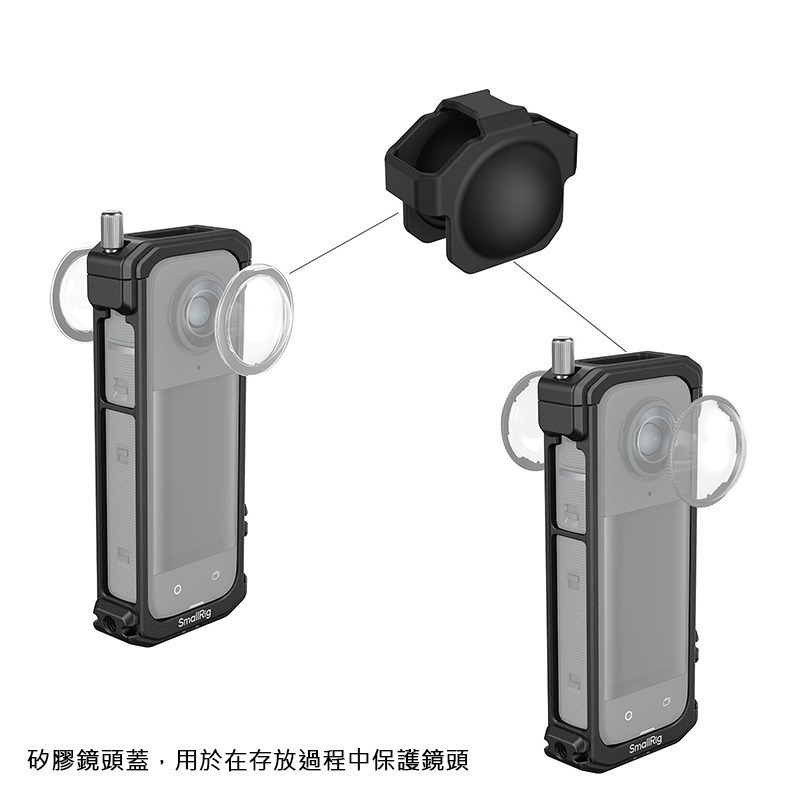 三重☆大人氣☆ SmallRig 4278 提籠 兔籠 for Insta360 X4-細節圖4