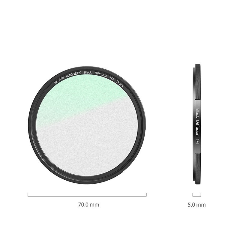 三重☆大人氣☆ SmallRig 4583 67mm 磁吸式 1/4 黑柔焦 濾鏡-細節圖6