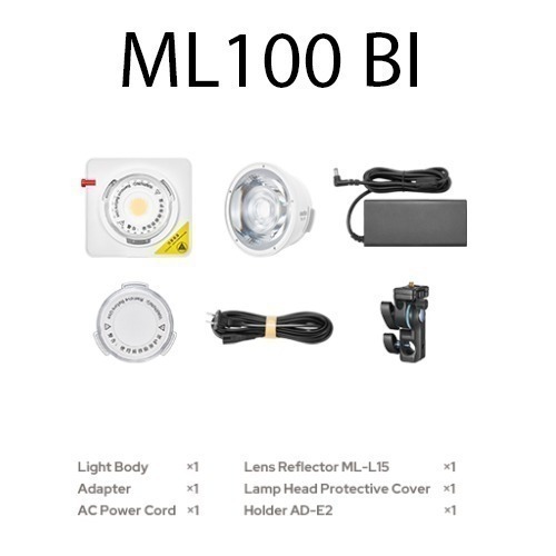 三重☆大人氣☆開年公司貨 神牛 Godox ML100Bi 便攜式 雙色溫 LED 攝影燈 補光燈 ML100 Bi-規格圖9