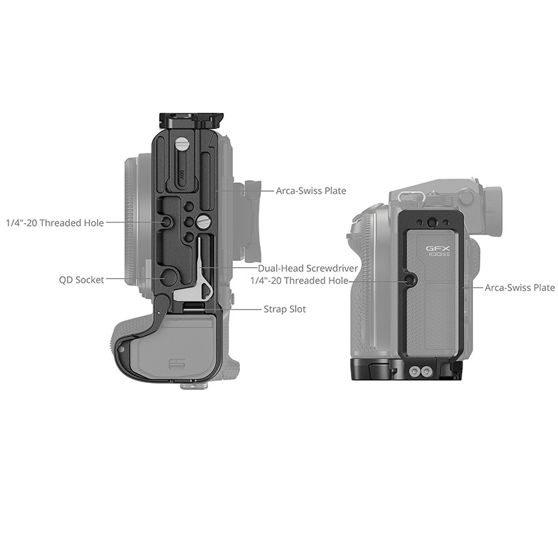 三重☆大人氣☆ SmallRig 4716 L型支架 快拆板 for FUJIFILM GFX100S II-細節圖4