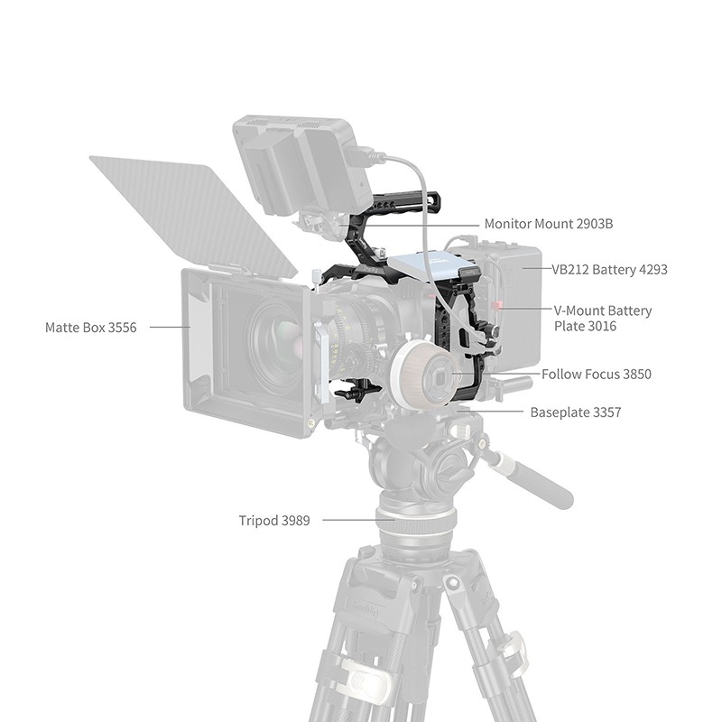 三重☆大人氣☆ SmallRig 4574 提籠 套組 for Blackmagic Design Cinema 6K-細節圖7