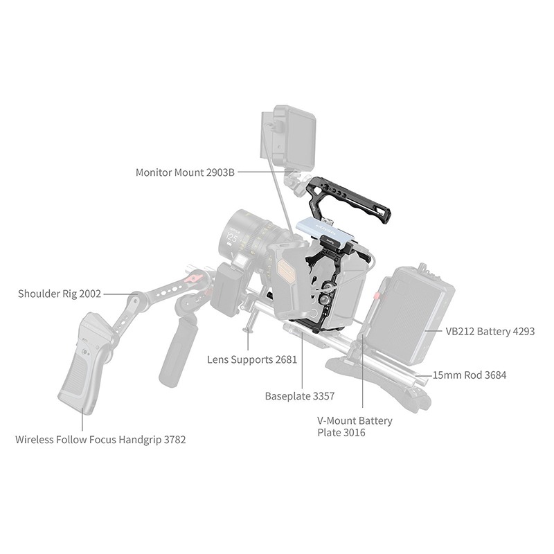 三重☆大人氣☆ SmallRig 4574 提籠 套組 for Blackmagic Design Cinema 6K-細節圖8