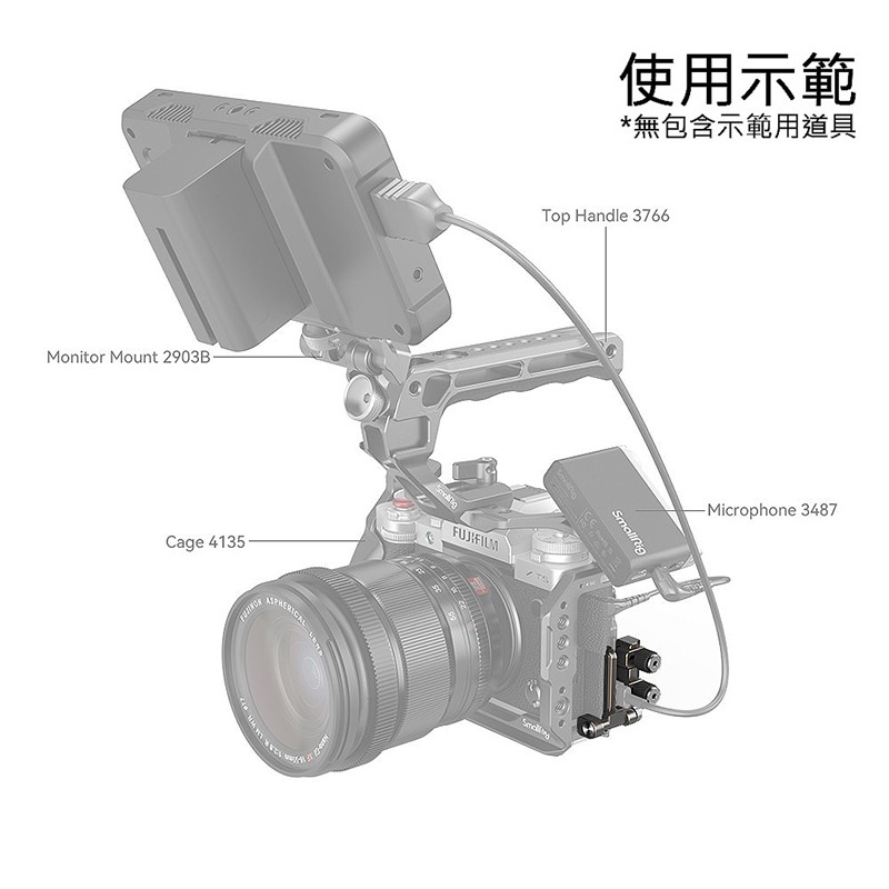 三重☆大人氣☆ SmallRig 4147 HDMI 和 USB-C 線夾 for X-T5 提籠 3870、4135-細節圖6