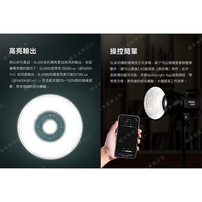 三重☆大人氣☆公司貨 Godox 神牛 SL-60 II D 白光版 / SL60II BI 雙色溫版 LED 持續燈-細節圖6