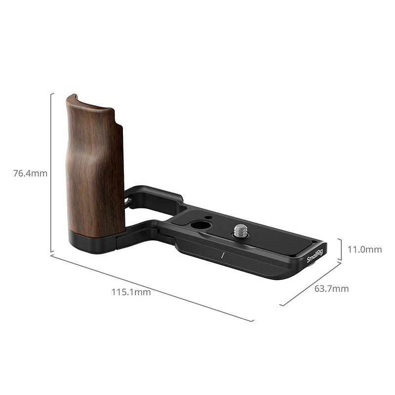三重☆大人氣☆ SmallRig 4864 木柄握把 L型支架 快拆板 for Sony ZV-E10 II-細節圖2