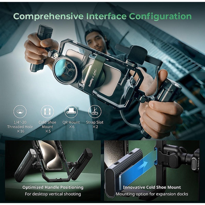 三重☆大人氣☆ SmallRig 4596 x Brandon Li 聯合設計款 一體化 手機 視訊 套件-細節圖9