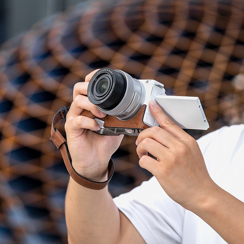 三重☆大人氣☆ SmallRig 4889 皮革 保護 皮套 套件 for ZV-E10 II (棕色)-細節圖6