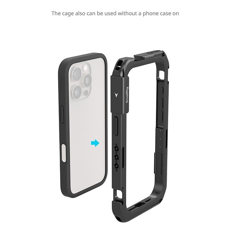 三重☆大人氣☆ SmallRig 5005 iPhone 16 Pro Max 專用 手機 提籠 + 保護框 雙手持版-細節圖5