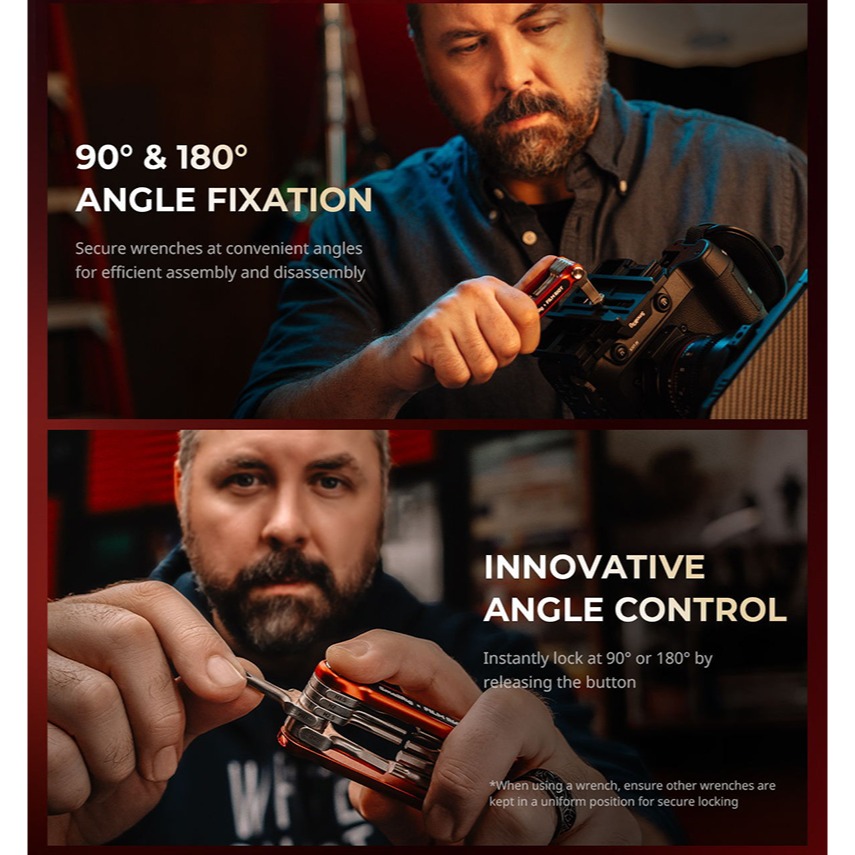 三重☆大人氣☆ SmallRig 10合1 多角度 折疊 工具組 4375 黑 4813 紅 4814 綠-細節圖8