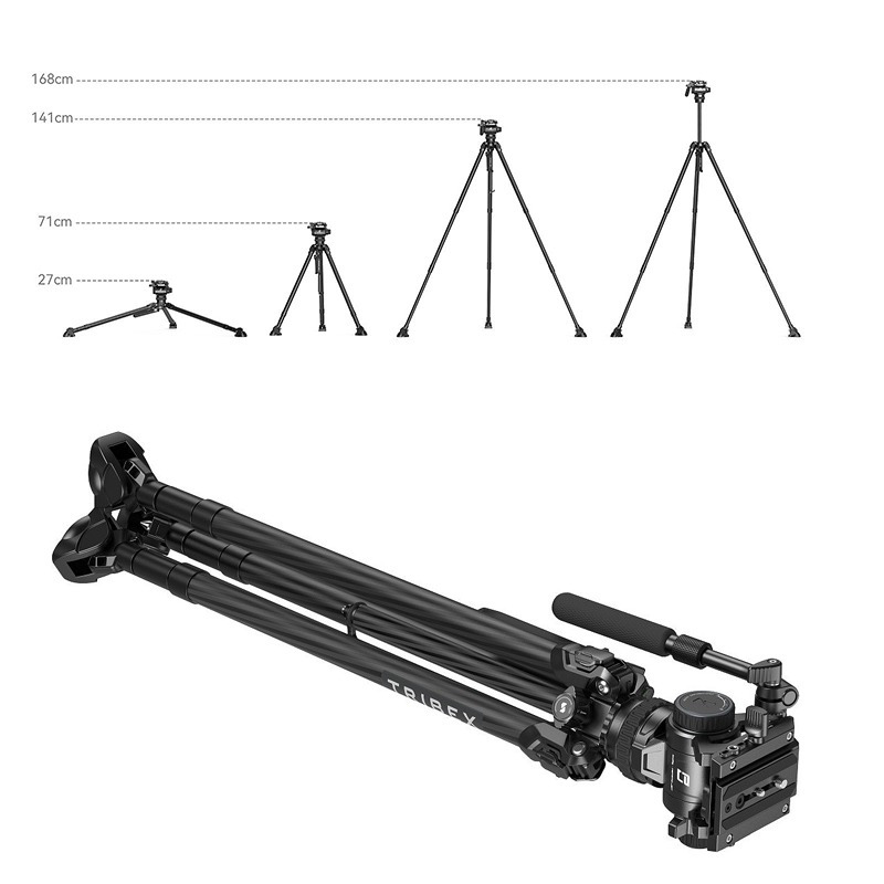 三重☆大人氣☆ SmallRig x Potato Jet TRIBEX 4259 液壓 碳纖維 三腳架-細節圖4