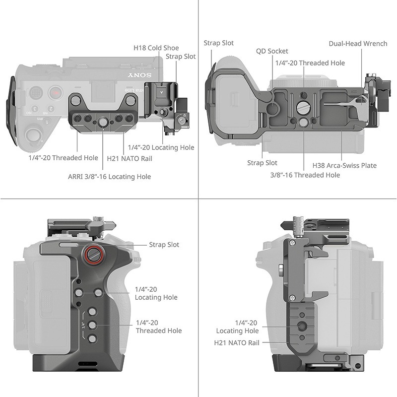 三重☆大人氣☆ SmallRig 4770 HawkLock 提籠 for Sony FX3 FX30-細節圖3