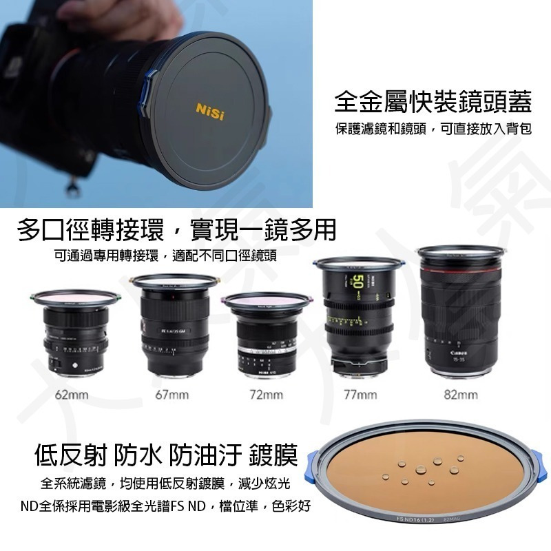 三重☆大人氣☆ NiSi 耐司 JetMag Pro 魔術快裝濾鏡系統 磁吸濾鏡 套裝-細節圖8