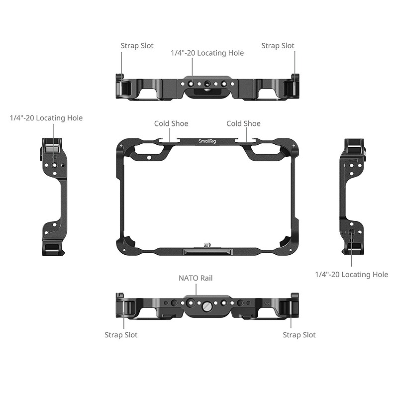 三重☆大人氣☆ SmallRig 5030 提籠 for Atomos Shinobi II-細節圖4