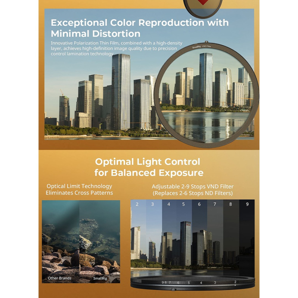 三重☆大人氣☆ SmallRig 4781 82mm UV 和 VND 濾鏡 套組-細節圖7