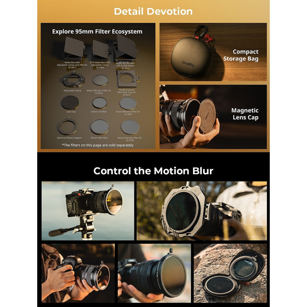 三重☆大人氣☆ SmallRig 4781 82mm UV 和 VND 濾鏡 套組-細節圖8