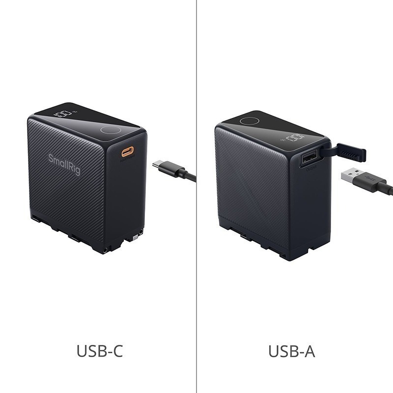 三重☆大人氣☆ SmallRig NP-F970 F970 USB-C 4469 黑 4576 橘-細節圖3