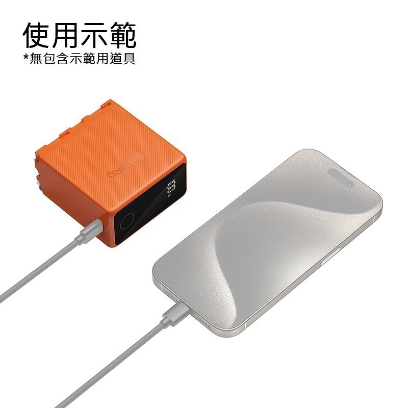 三重☆大人氣☆ SmallRig NP-F970 F970 USB-C 4469 黑 4576 橘-細節圖9