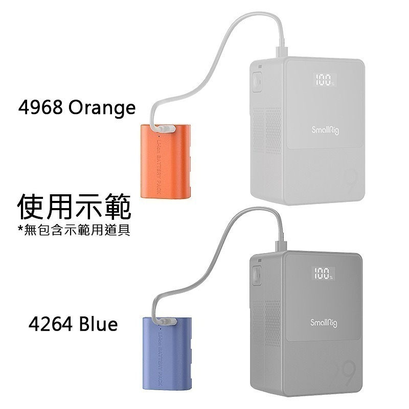 三重☆大人氣☆ SmallRig 4968 橘 4264 藍 USB-C LP-E6NH-細節圖5