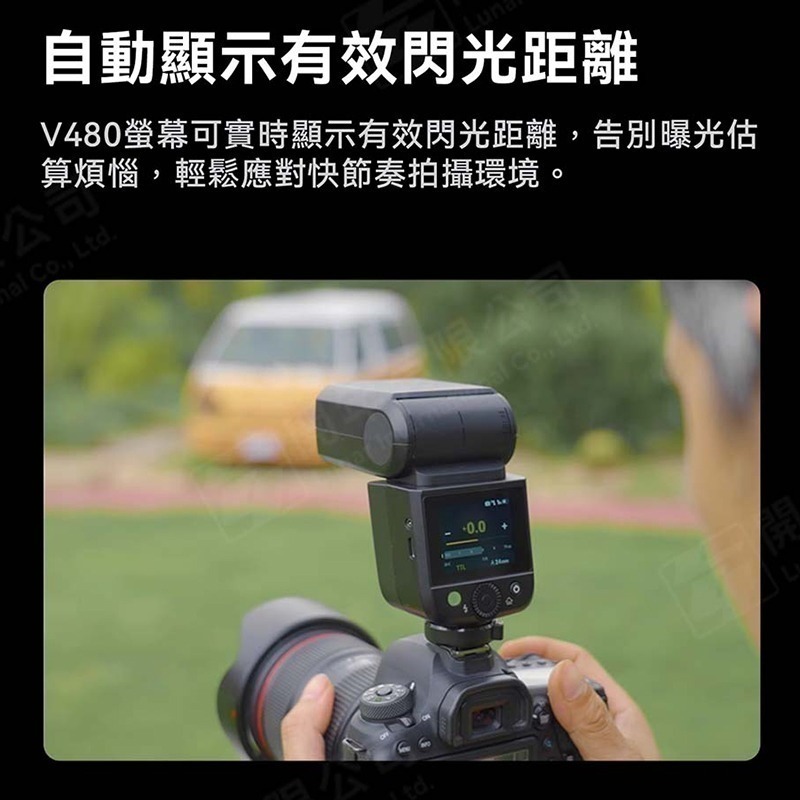三重☆大人氣☆開年公司貨 Godox 神牛 V480 高速回電版 TTL 閃光燈-細節圖3