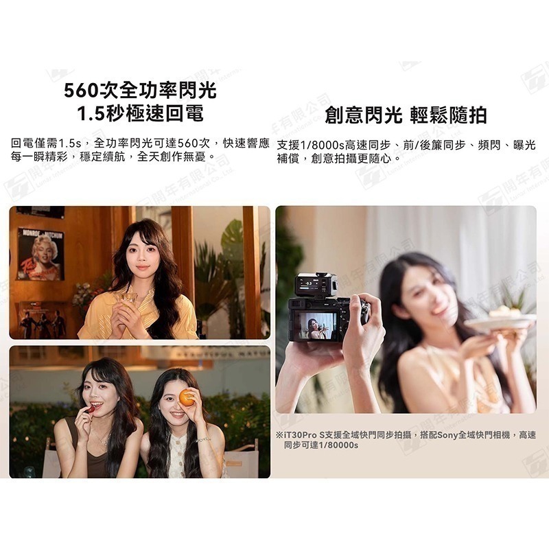 三重☆大人氣☆開年公司貨 Godox 神牛 iT30Pro C N S F O TTL 微型 機頂閃 黑 銀-細節圖4