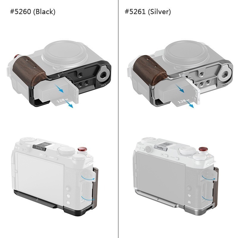 三重☆大人氣☆ SmallRig 5260 黑 / 5261 銀 L型支架 for Fuji X-M5-細節圖5