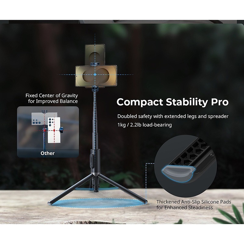 三重☆大人氣☆ SmallRig 5291 ST30 Lite 一鍵快開 自拍棒 三腳架-細節圖7