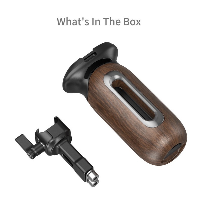 三重☆大人氣☆ SmallRig 5239 帶 NATO 夾  雙用 木質 側手把 側握把-細節圖3