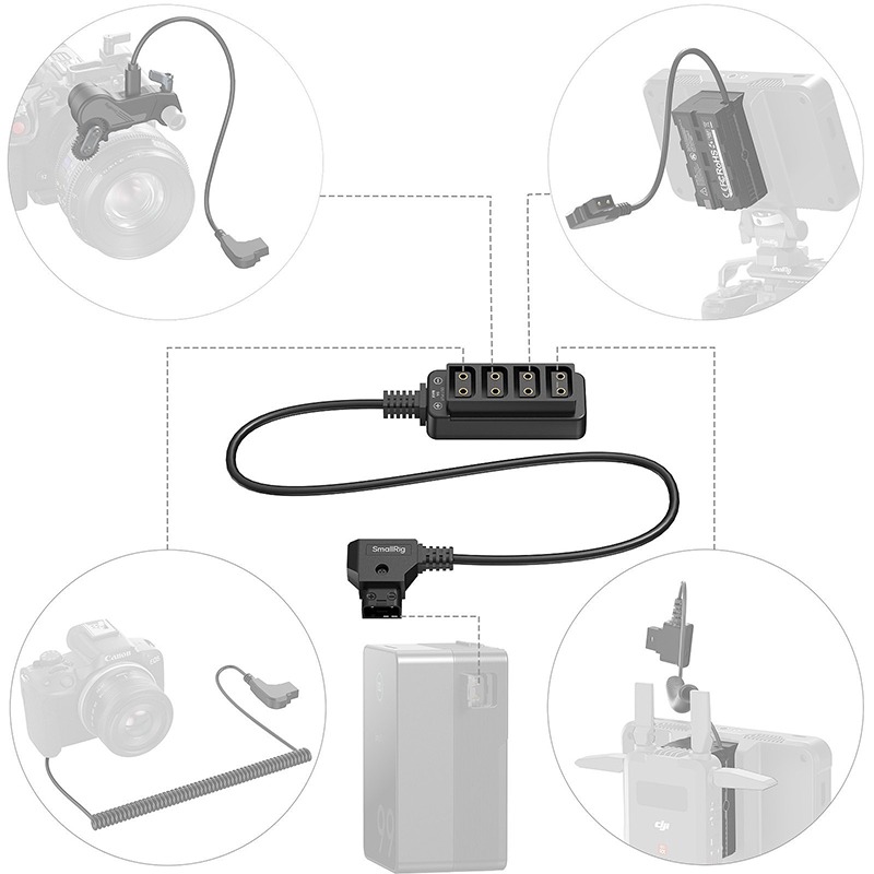 三重☆大人氣☆ SmallRig 4831 D-Tap 一分四 電源線-細節圖5