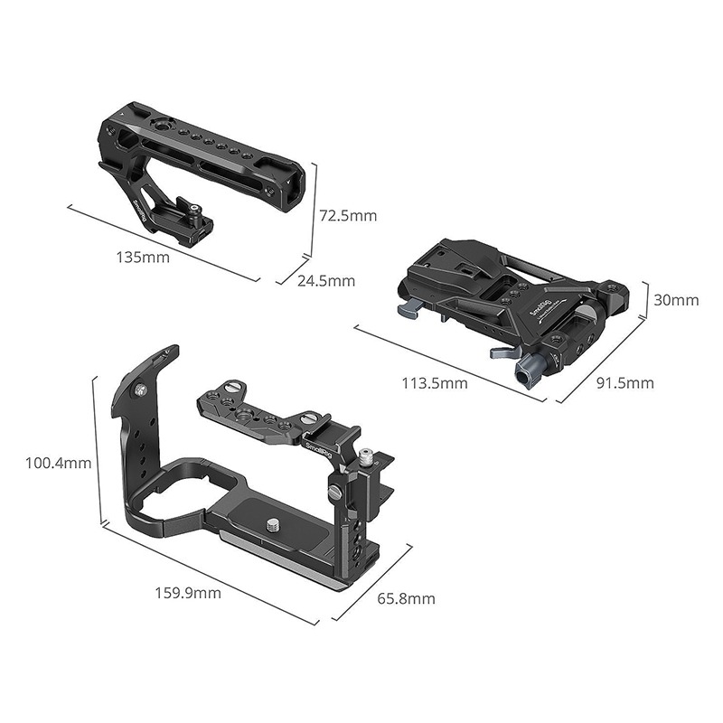 三重☆大人氣☆ SmallRig 5590 高級 提籠 套件（附電池板）for Sony FX2-細節圖2