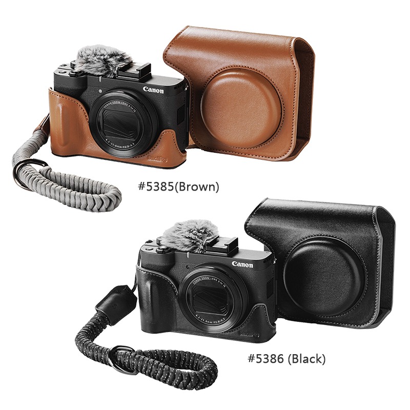 三重☆大人氣☆ SmallRig 5385 棕 / 5386 黑 皮套 套組 for 佳能 Canon V1-細節圖2