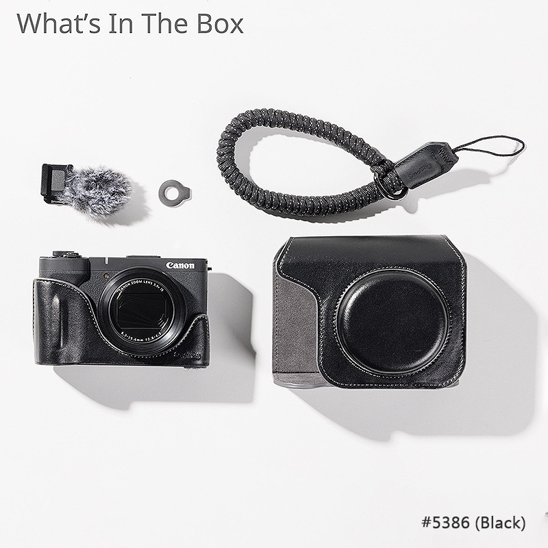 三重☆大人氣☆ SmallRig 5385 棕 / 5386 黑 皮套 套組 for 佳能 Canon V1-細節圖4