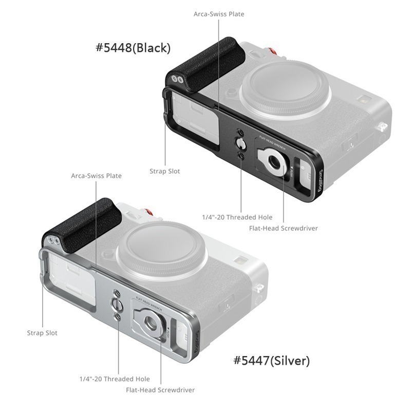 三重☆大人氣☆ SmallRig 5448 黑 / 5447 銀 L型 支架 for 富士 X-E5-細節圖3