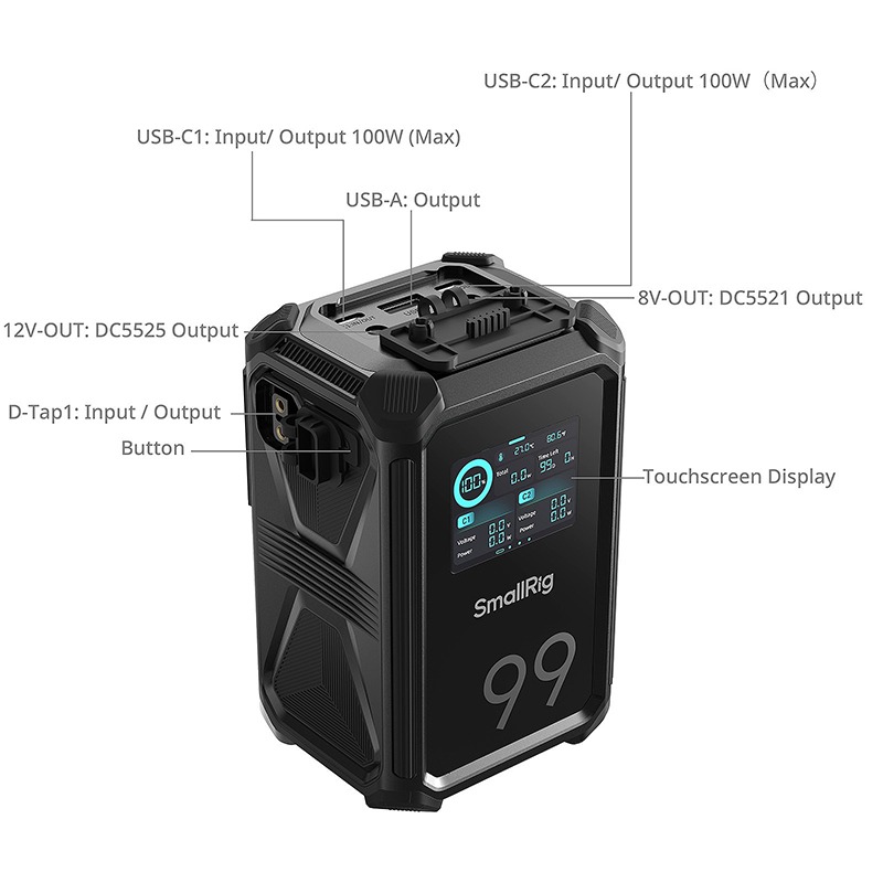 三重☆大人氣☆ SmallRig 4984 X-Touch 智慧型三防 VLOCK電池 X99-細節圖2