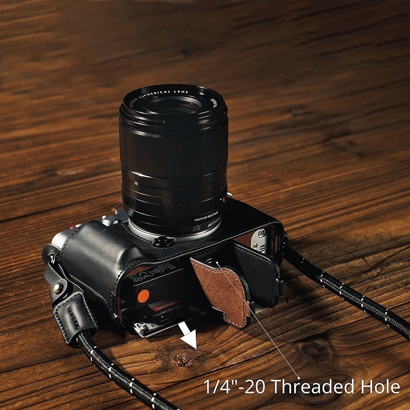 三重☆大人氣☆ SmallRig 5450 黑 / 5449 棕 半籠 皮套 套組 for 富士 X-E5-細節圖4