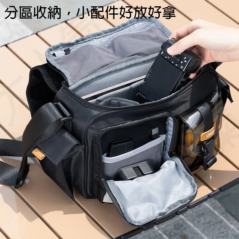 三重☆大人氣☆ Ulanzi MS12 城市潮流系列 相機郵差包 黑 B118-細節圖2
