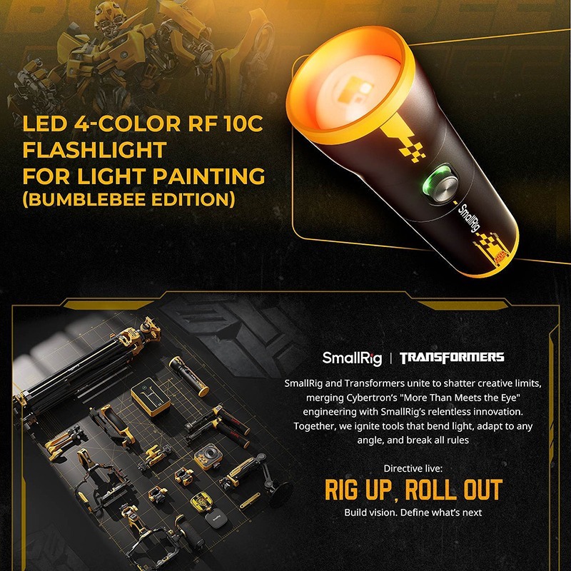 三重☆大人氣☆ 5512 SmallRig x 變形金剛 RF 10C LED 補光燈 投影燈 4634大黃蜂版-細節圖4