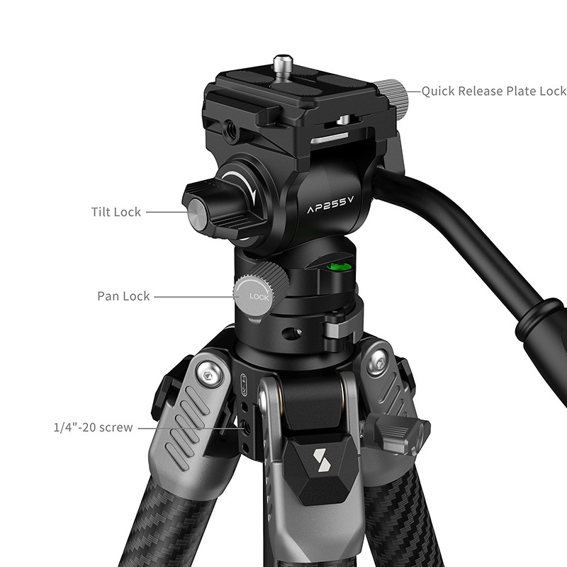 三重☆大人氣☆ SmallRig 5477 SmallRig 碳纖維 錄影 三腳架 AP255Pro-細節圖4