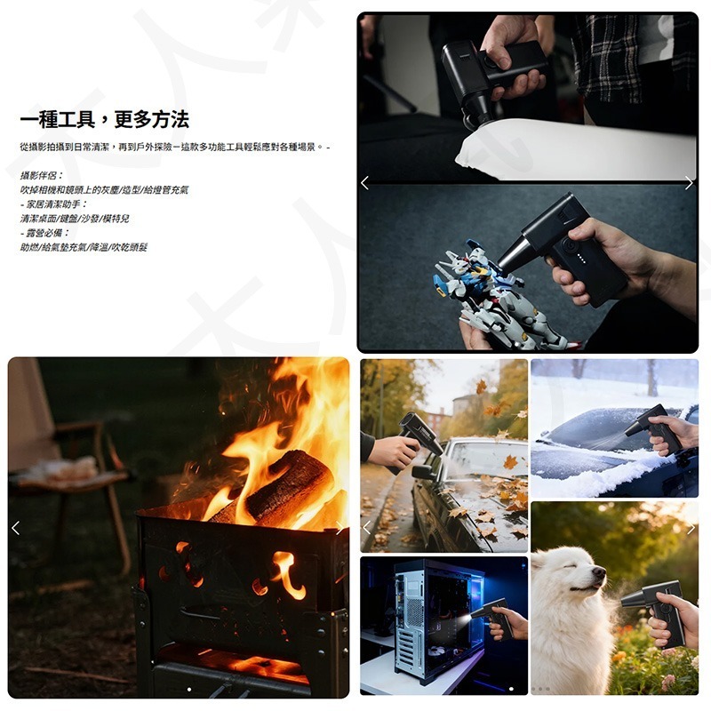 三重☆大人氣☆ Ulanzi AD02 STORM 颶風 V2 電動氣吹  X086-細節圖3