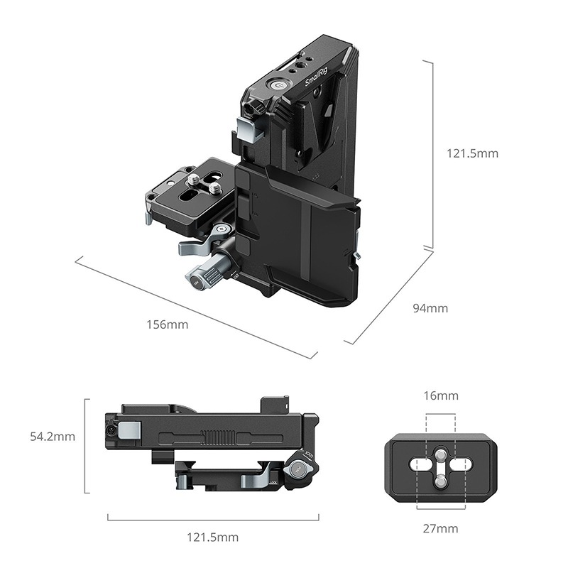 三重☆大人氣☆ SmallRig 5227 V型電池 安裝板 套組-細節圖3