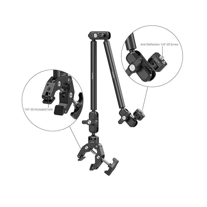 三重☆大人氣☆ SmallRig 5626 桌上型 魔術臂 帶 蟹形夾具 套件(MagSafe相容版)-細節圖4