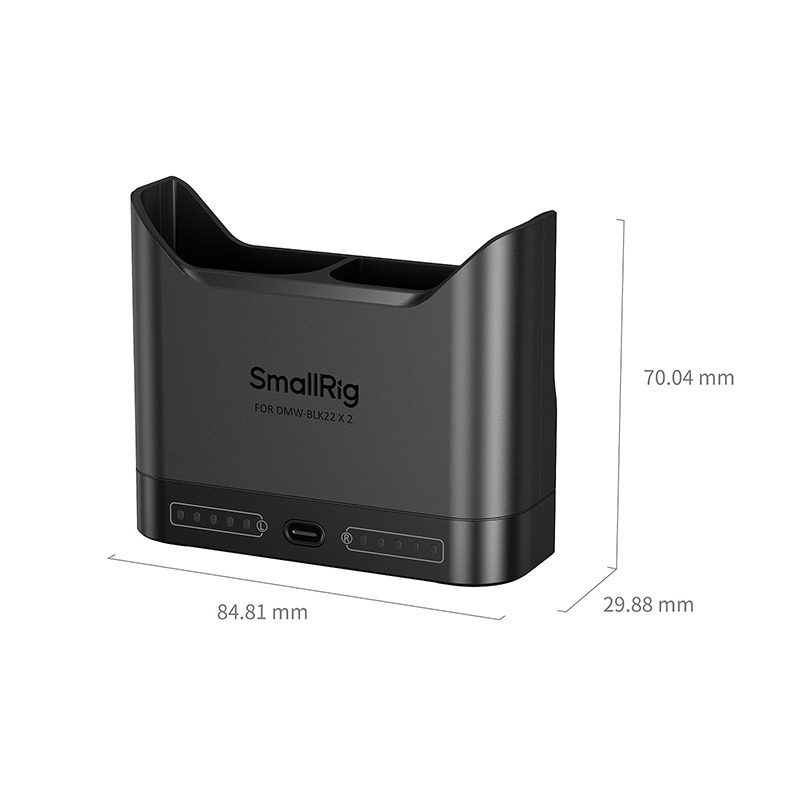 三重☆大人氣☆ SmallRig 5492 BLK22 PD 雙槽充 (不含電池) DMW-BLK22-細節圖6