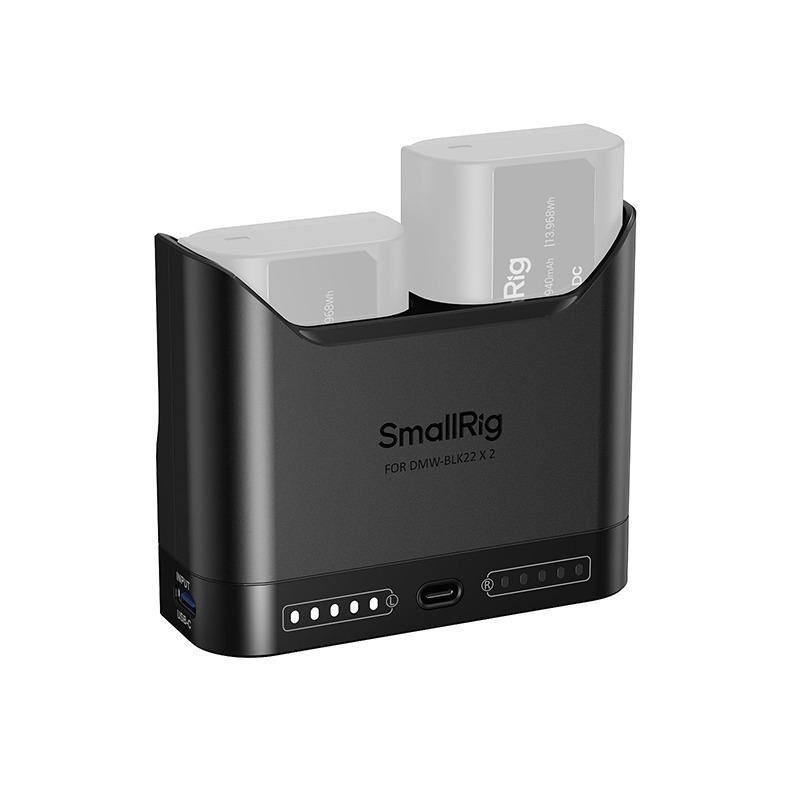 三重☆大人氣☆ SmallRig 5492 BLK22 PD 雙槽充 (不含電池) DMW-BLK22-細節圖2